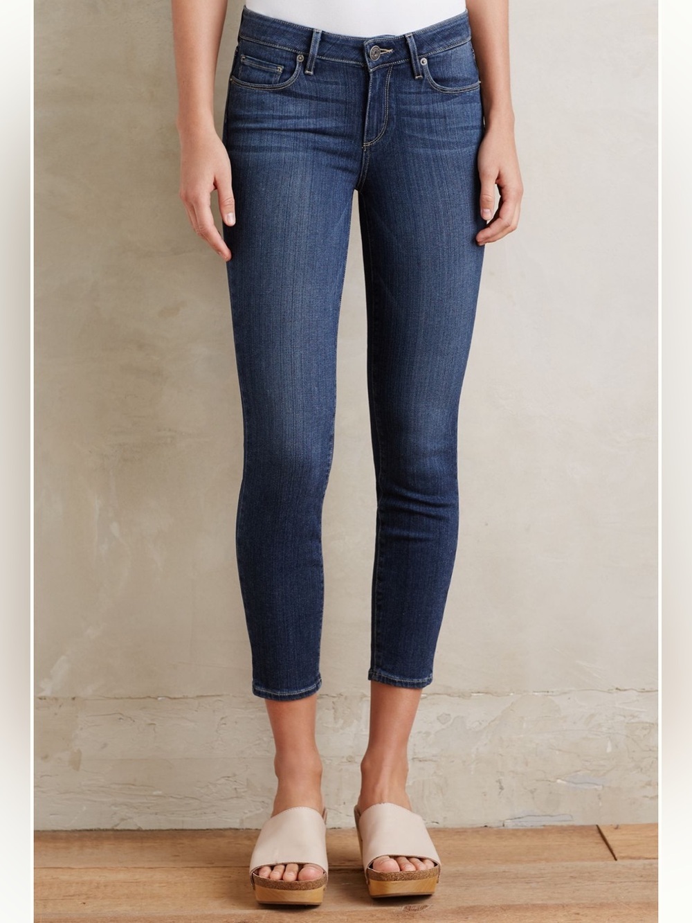 Anthropologie PAIGE verdugo crop denim size 27